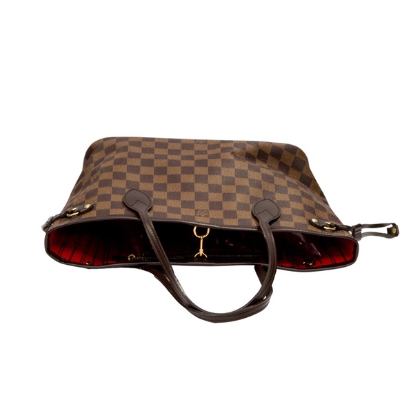 LOUIS VUITTON DAMIER EBENE CANVAS NEVERFULL PM TOTE BAG SD1029 - Picture 9 of 11